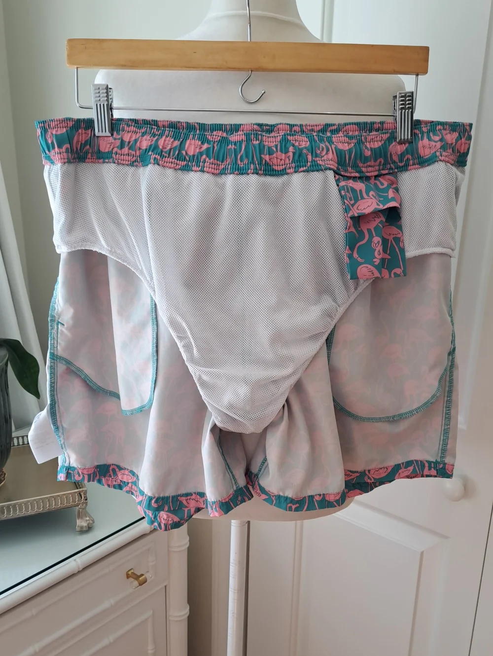 J.Crew Mens Pink Flamingo Print‎ Aqua Green 6